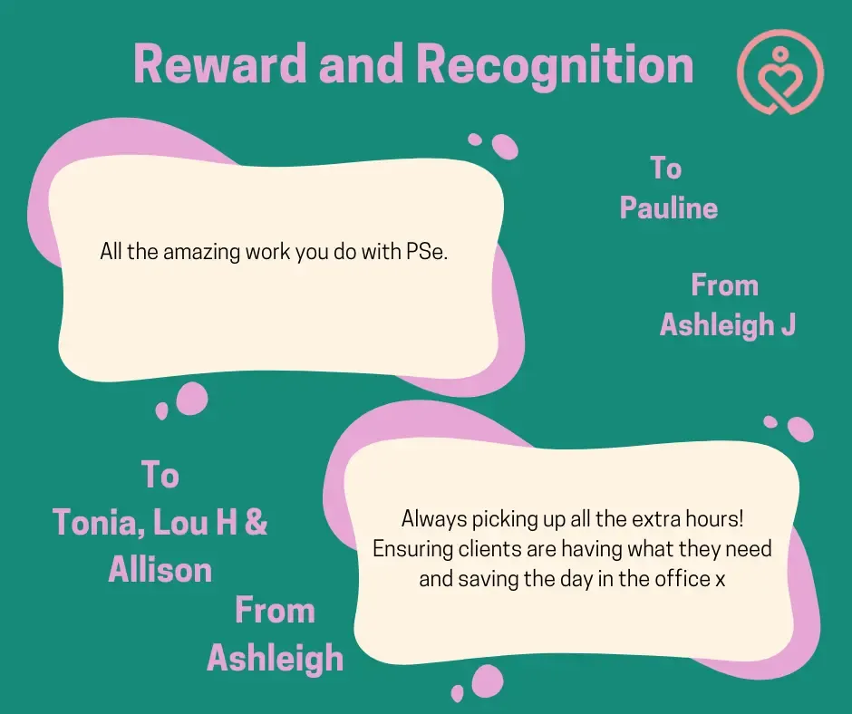 Reward & Recognition shout-outs from 19 March 2026