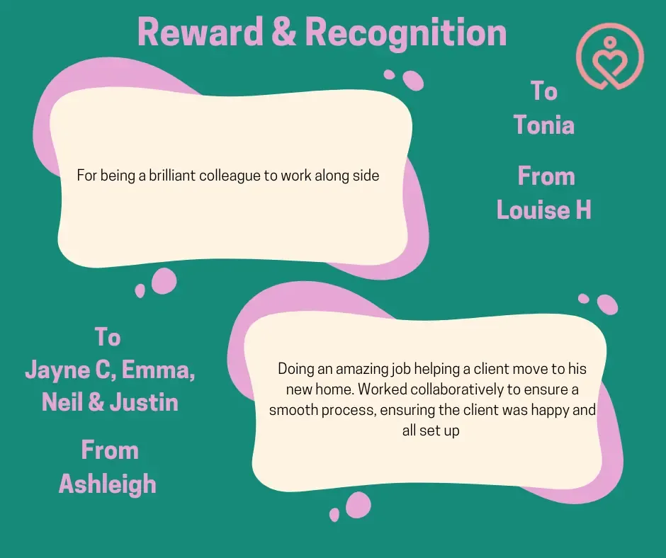 Reward & Recognition shout-outs from 13 October 2025