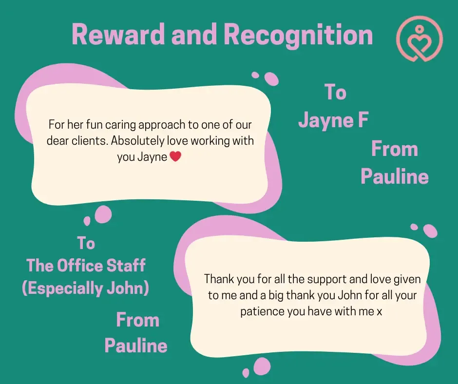 Reward & Recognition shout-outs from 6 November 2025