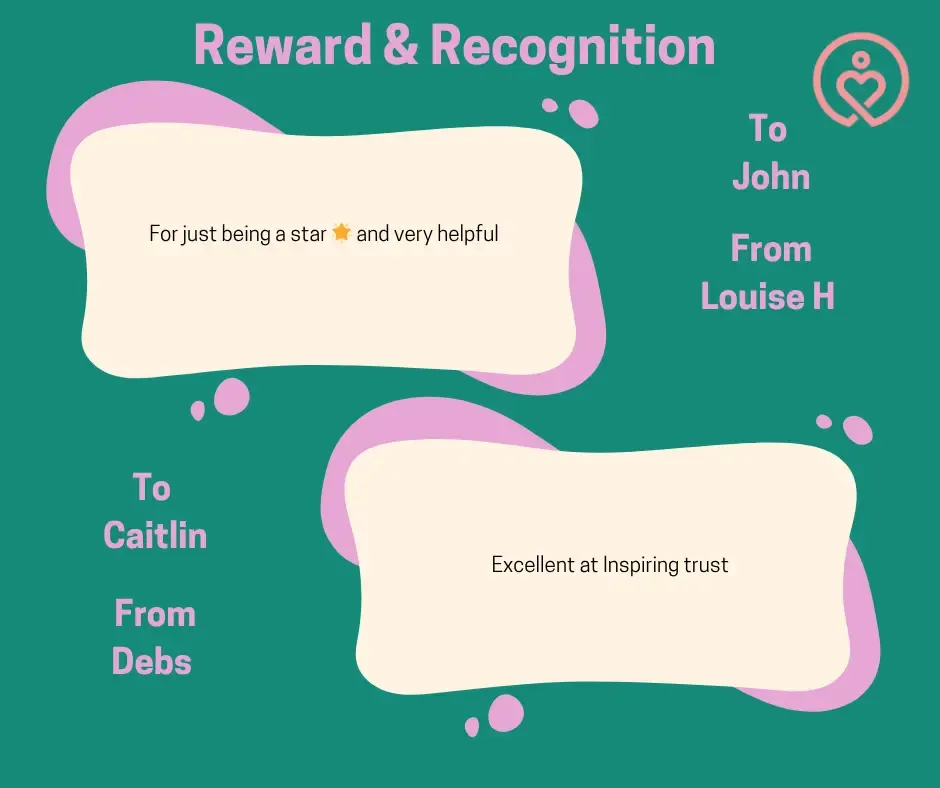 Reward & Recognition shout-outs from 13 October 2025
