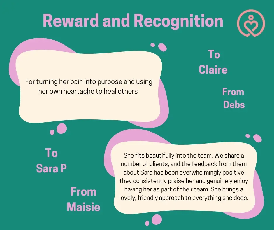 Reward & Recognition shout-outs from 22 April 2026