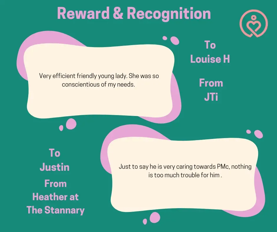 Reward & Recognition shout-outs from 14 May 2025