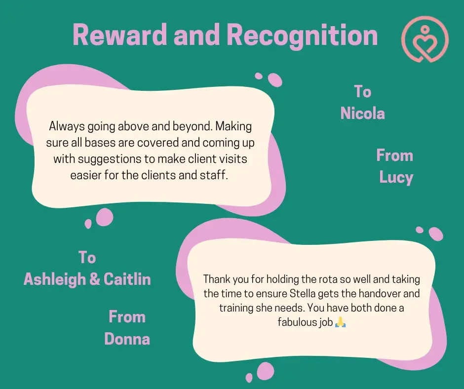 Reward & Recognition shout-outs from 22 May 2026