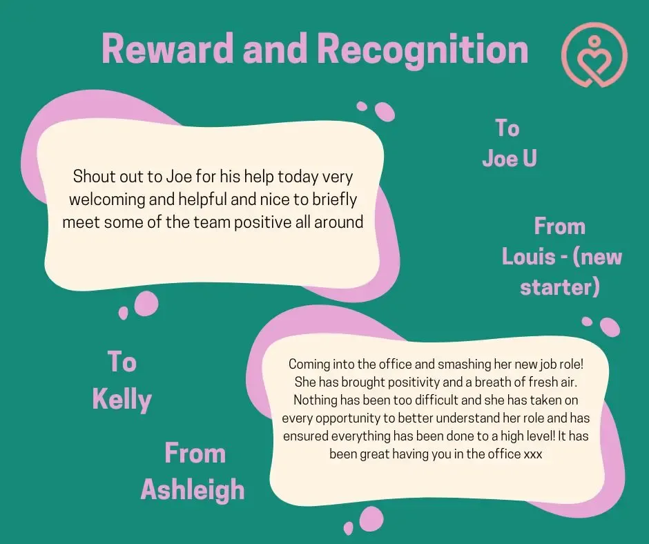 Reward & Recognition shout-outs from 19 December 2025