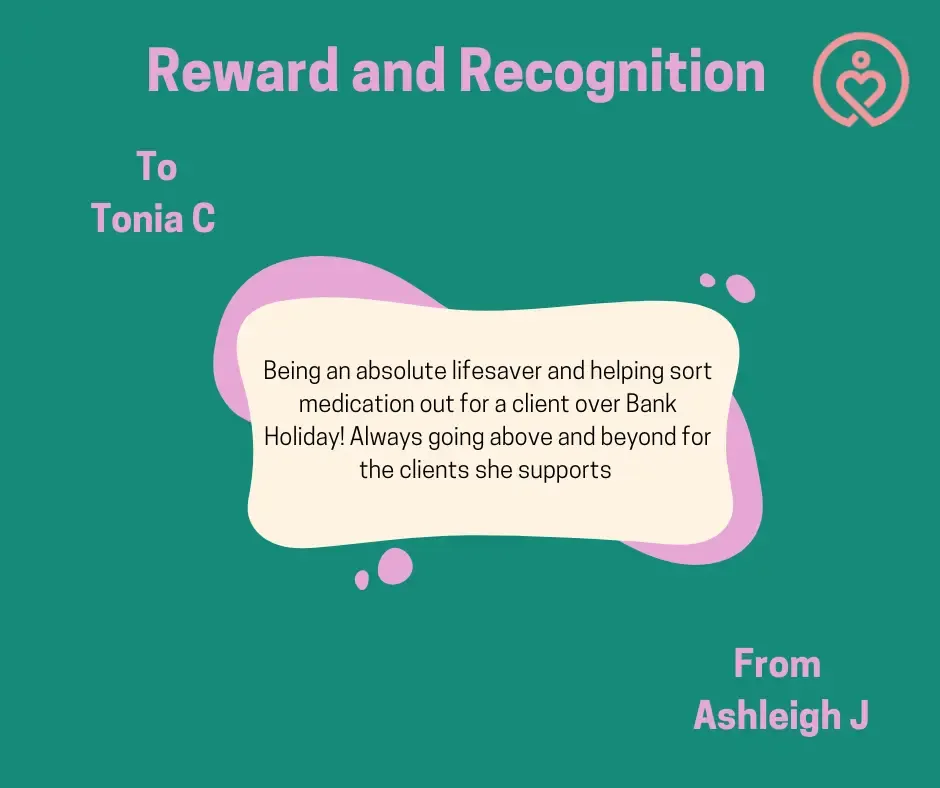 Reward & Recognition shout-outs from 9 April 2026