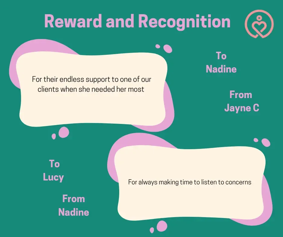 Reward & Recognition shout-outs from 1 June 2026