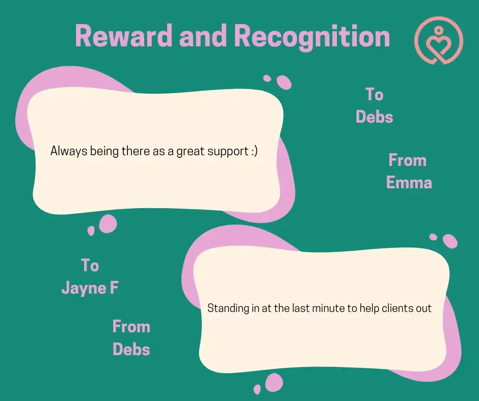 Reward & Recognition shout-outs from 1 May 2026