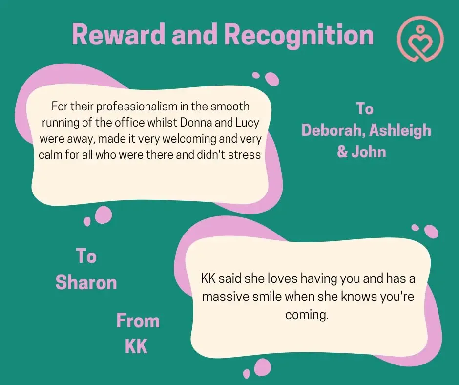 Reward & Recognition shout-outs from 19 December 2025