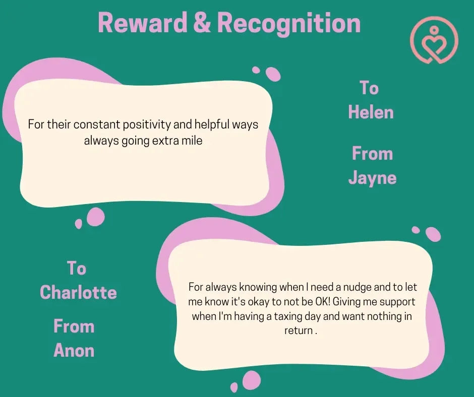 Reward & Recognition shout-outs from 14 March 2025