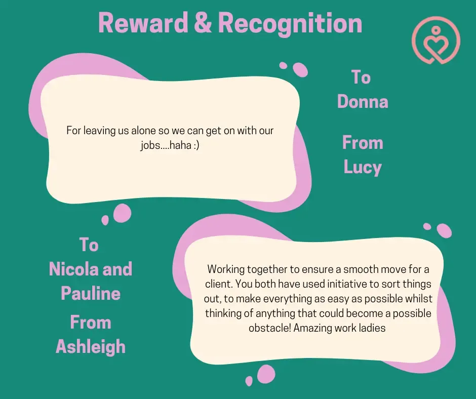 Reward & Recognition shout-outs from 17 March 2025