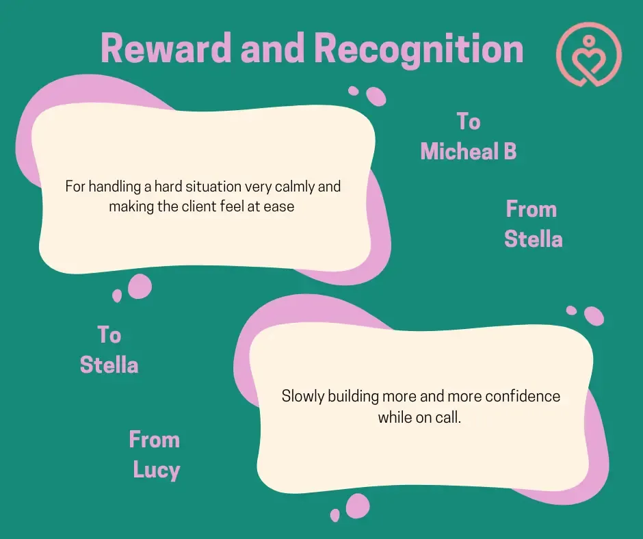 Reward & Recognition shout-outs from 10 August 2026