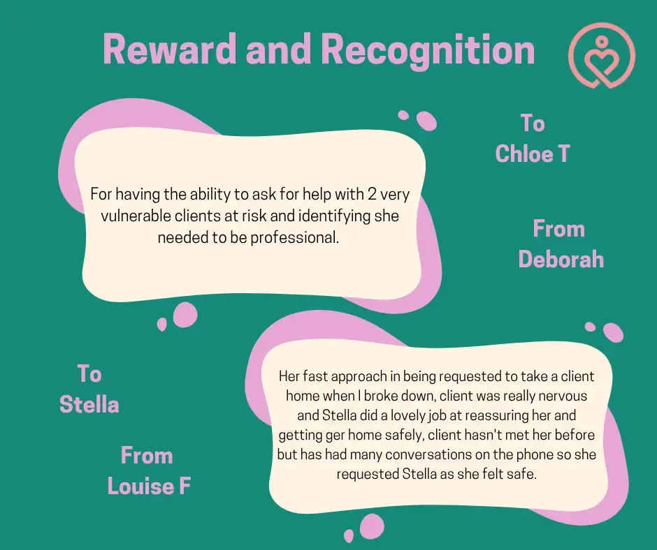 Reward & Recognition shout-outs from 17 September 2026