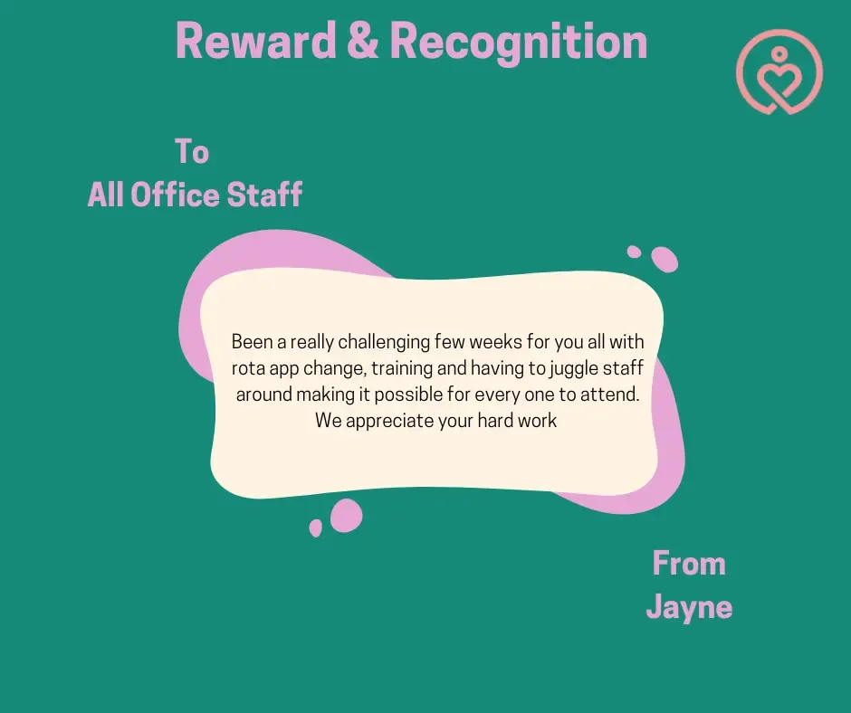 Reward & Recognition shout-outs from 4 April 2025
