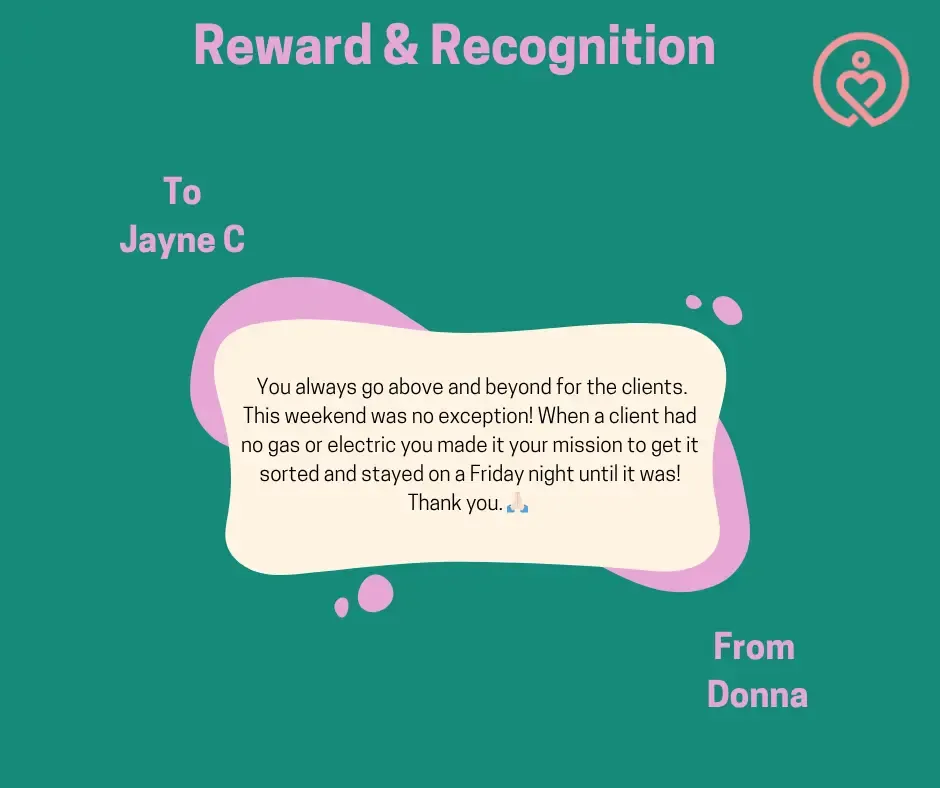 Reward & Recognition shout-outs from 29 October 2025