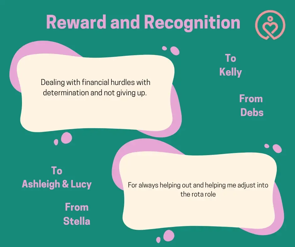 Reward & Recognition shout-outs from 26 May 2026