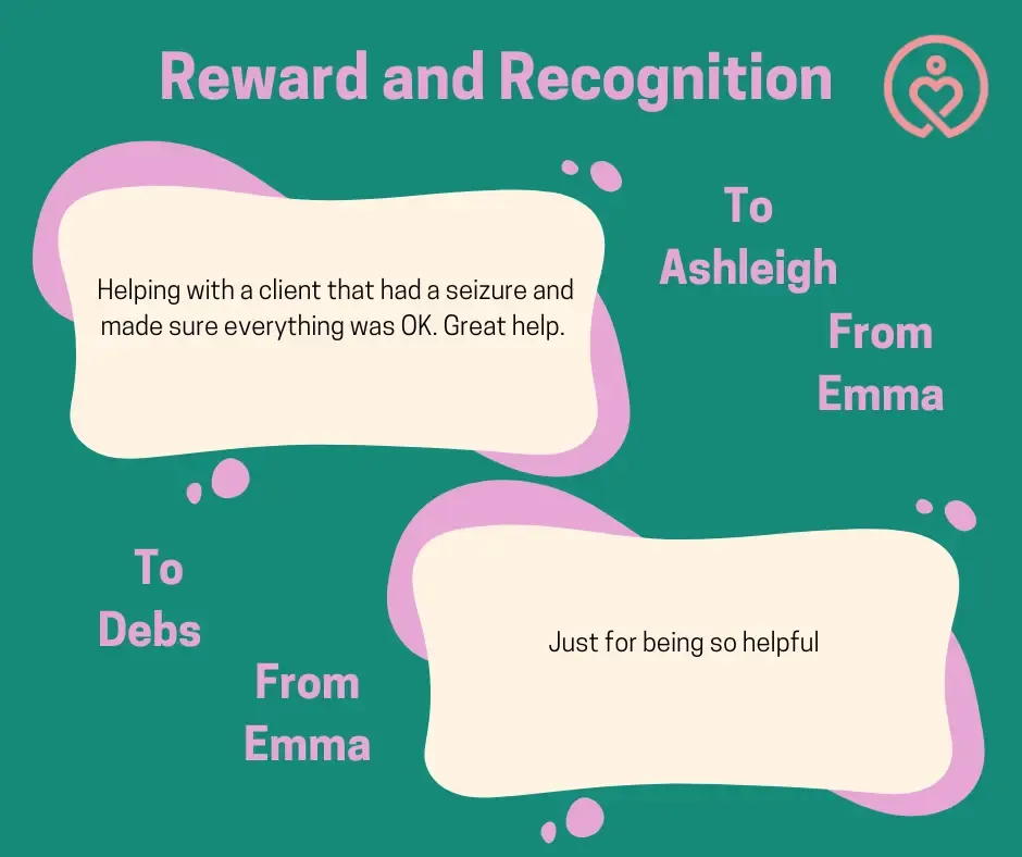 Reward & Recognition shout-outs from 6 November 2025