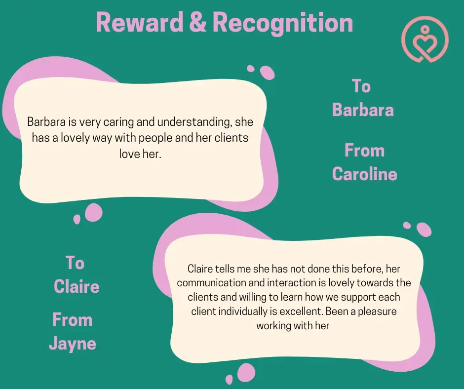 Reward & Recognition shout-outs from 14 March 2025