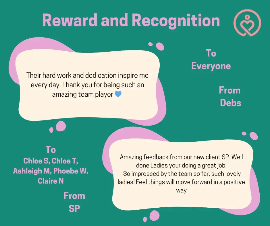 Reward & Recognition shout-outs from 26 May 2026