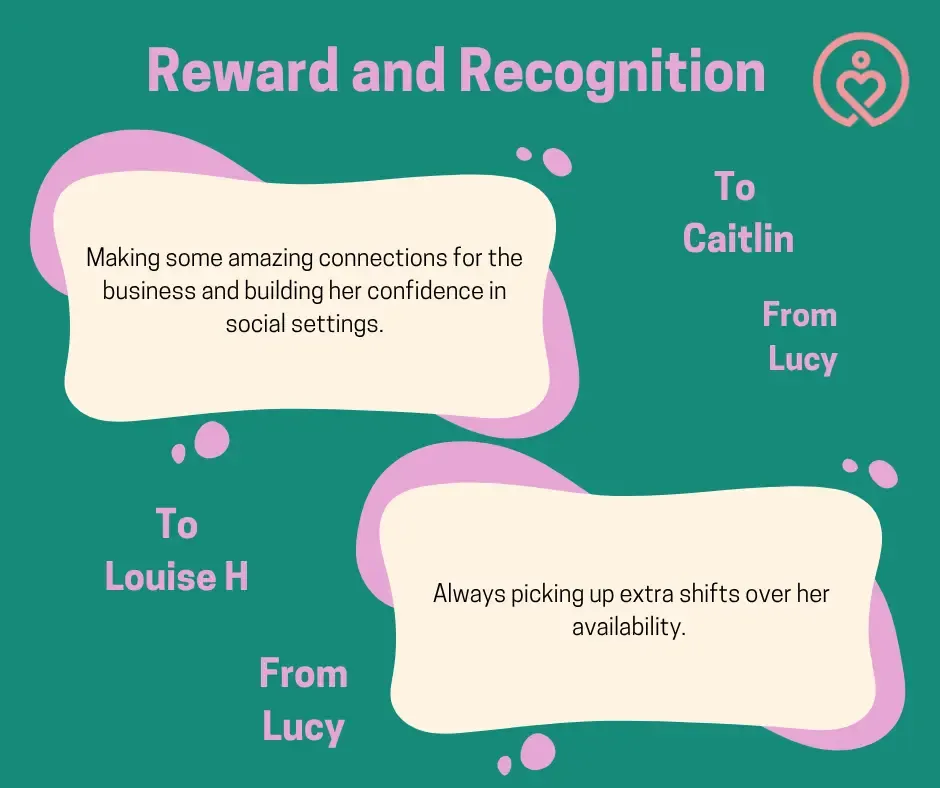 Reward & Recognition shout-outs from 9 April 2026