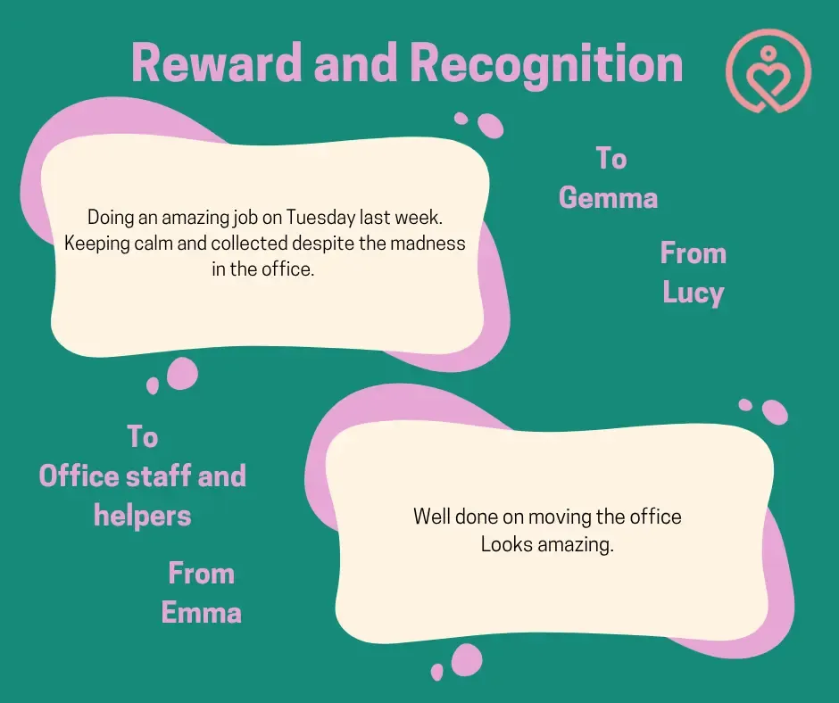 Reward & Recognition shout-outs from 8 July 2026
