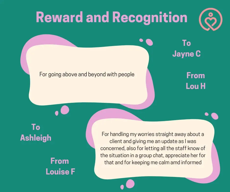 Reward & Recognition shout-outs from 17 September 2026